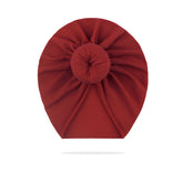 Compact and Stylish Baby Cap (Bun Maroon)